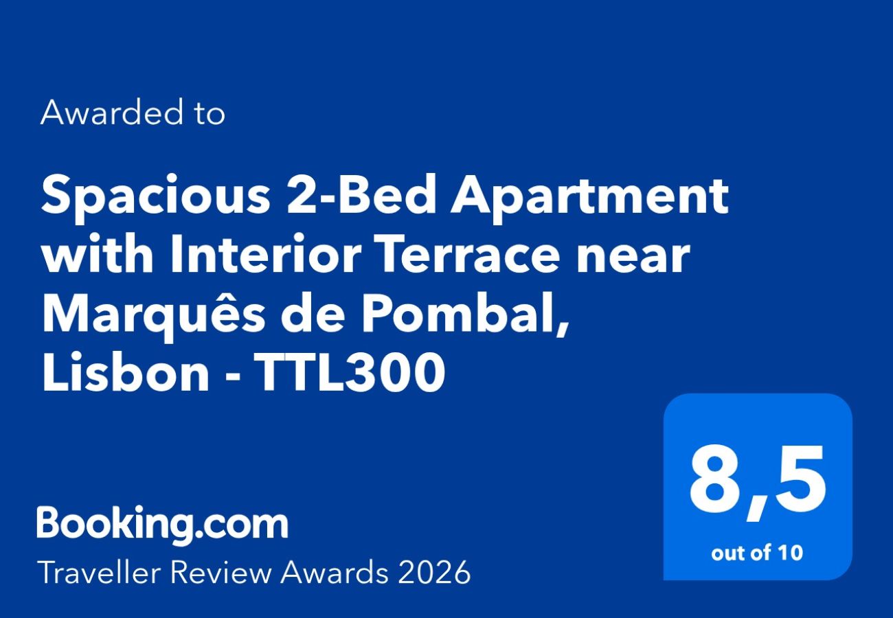 Apartment in Lisbon - Spacious 2-Bed Apartment with Interior Terrace near Marquês de Pombal, Lisbon - TTL300