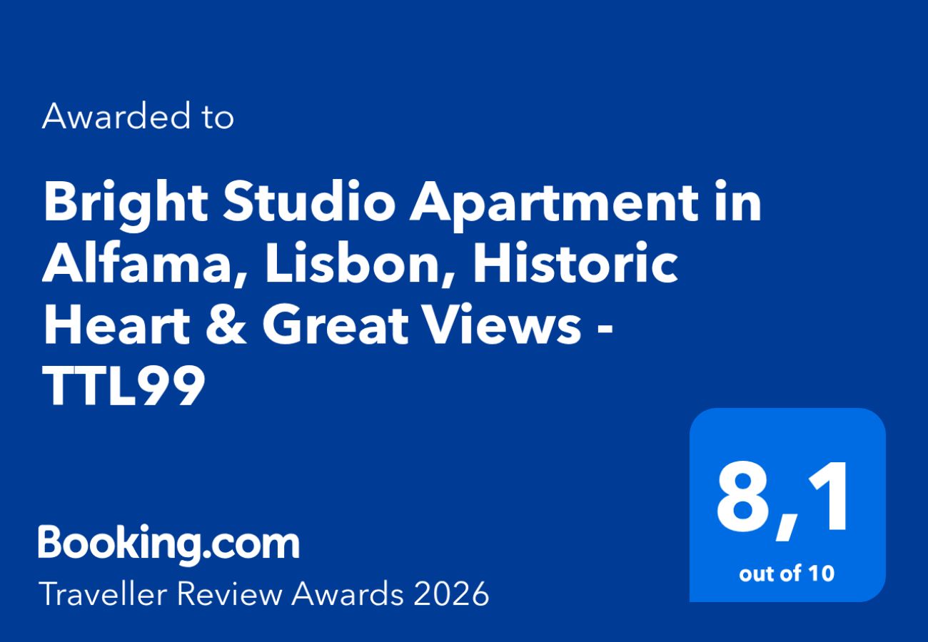 Studio à Lisbonne - Studio Lumineux à Alfama, Lisbonne, Cœur Historique et Superbes Vues – TTL99